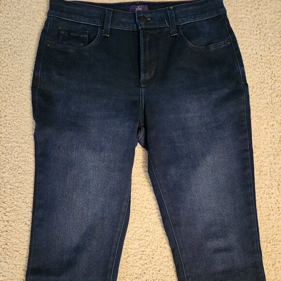 NYDJ Alina Legging Straight Leg Cuffed Jeans Women's Mid-Rise Casual Size 10P - Picture 3 of 6